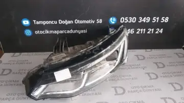 Renault Talisman Sol Far Cam Kırık Kasa Sağlam