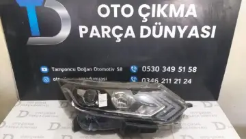 Nissan Qashqai Sağ Far Cam Kırık