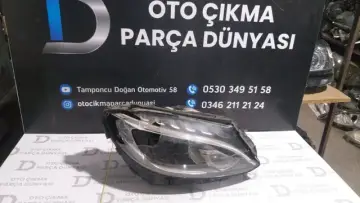 Mercedes C Serisi Sağ Far W 205 Cam Kırık