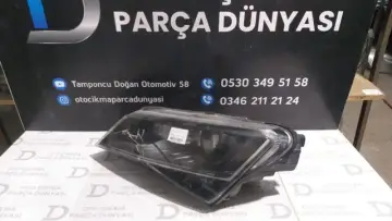 Skoda Süper B Sol Far 15-20 Cam Çatlak