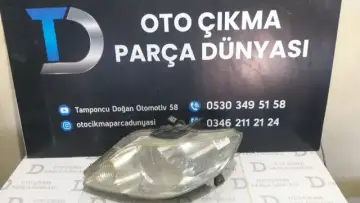 Honda City Sol Far Cam Çatlak