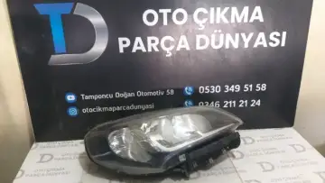 Fiat Doblo Sağ Far -Siyah