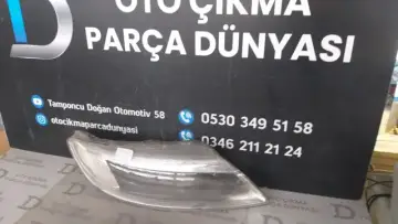 Audi Q7 Sağ Far Camı Aynası-14 2.El