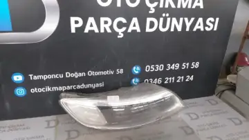 Audi Q7 Sağ Far Camı Aynası-14 2.El
