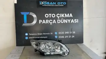 Toyota Corolla Sağ Far 2010-2012 Yeni Sıfır