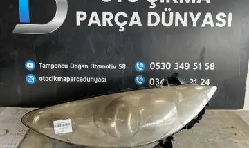 Peugeout 307 Mercekli Sağ Ön Far