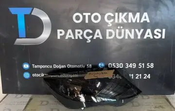 Mercedes Benz S360 Sağ Far Camı