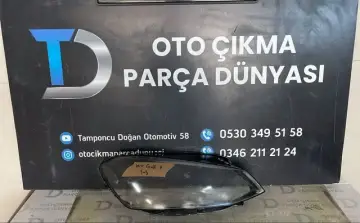 Volkswagen Golf 7 Sağ Far Camı