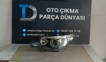 BMW E60 5 Serisi Orjinal Çıkma Sağ Far (03-10)