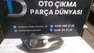 Volkswagen Polo Sağ Far 10-14